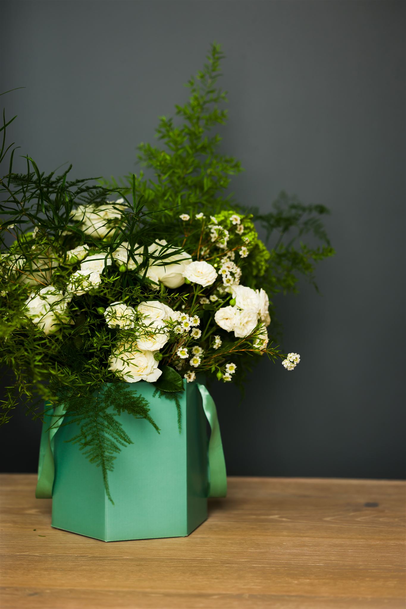 Tall Hatbox Sage Green