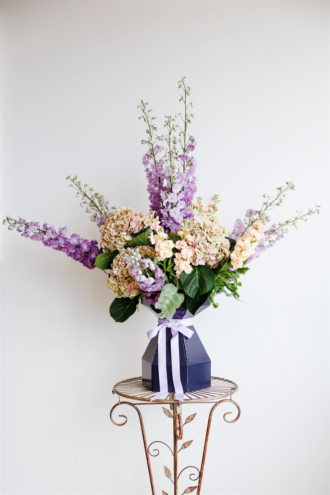 Maxi Circular Navy & Lilac Biodegradable Ribbon